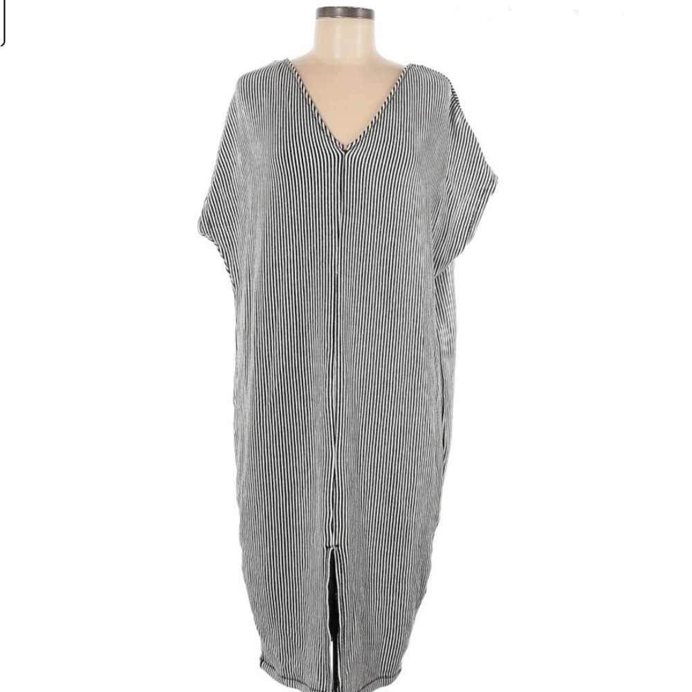 Rachel Roy| Striped V-Neck Maxi Dress